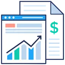 Free Financial growth analysis  Icon