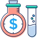 Free Financial Research Business Research Financial Lab Icon