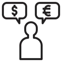 Free Financial Service Communication Invetor Icon