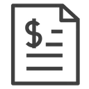 Free Finanzpapier Dokument Datei Symbol