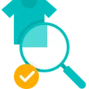 Free Find Clothe Searching Magnifier Icon