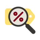 Free Find Black Friday Flat Color Icon