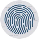 Free Fingerabdruck Authentifizierung Biometrische Identifizierung Symbol