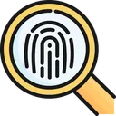 Free Fingerprint Check Identity Icon