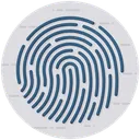 Free Fingerprint Authentication Biometric Identification Icon