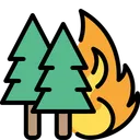 Free Environment Effect Fire In Forest Burning Tree Icon
