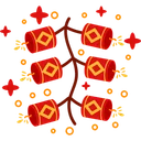 Free Firecrackers Lunar New Year Icon