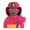 Free Firefighter Color Medium Dark Icon
