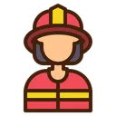 Free Firefighter Woman Avatar Icon