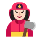 Free Firefighter Flat Light Icon