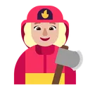 Free Firefighter Flat Medium Light Icon
