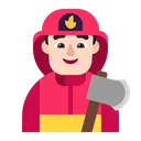 Free Firefighter Flat Light Icon