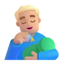 Free Feeding Baby Color Icon