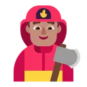 Free Firefighter Flat Medium Icon