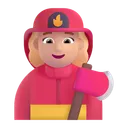 Free Firefighter Color Medium Light Icon