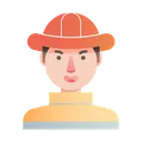 Free Firefigther Man Avatar Icon