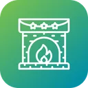 Free Fireplace Cabin Wood Icon
