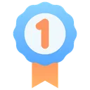 Free First Medal Number Winning Icon