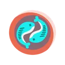 Free Fish Pisces Circle Icon