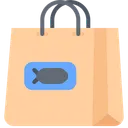 Free Fish Shopping Bag Fish Bag Fish Shopping Icon