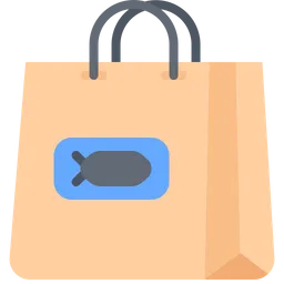Free Fish Shopping Bag  Icon