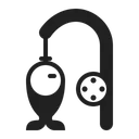 Free Pole High Contrast Icon