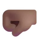 Free Fist Color Medium Dark Icon