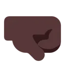 Free Fist Flat Dark Icon