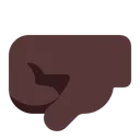 Free Fist Flat Dark Icon