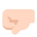 Free Fist Flat Light Icon