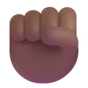 Free Fist Color Medium Dark Icon
