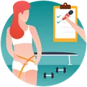 Free Fitness Chart Gym Instructor Gym Goals Icon