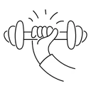 Free Black Line Fitness Illustration Fitness Exercise Icon