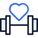 Free Gym Blau Schwarz Lineal Icon