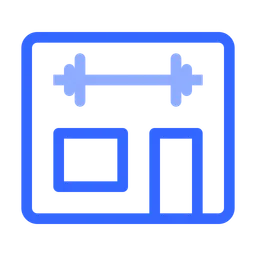 Free Fitnessraum  Symbol