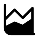 Free Flächendiagramm  Symbol