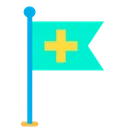 Free Assistance Flag Flag Medical Icon