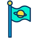 Free Accomplished Flag Planet Icon