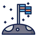 Free Flag Space Science Icon