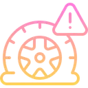 Free Flat Tire Car Wheel Icon