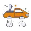 Free Flaying car  Icon
