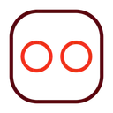 Free Flickr Social Media Logo Icon