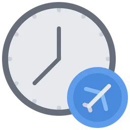 Free Flight Arrival Time  Icon