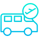 Free Way To Airport Van Bus Icon
