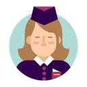 Free Fligth Attendant Air Hostess Attendant Icon