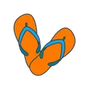 Free Footwear Slippers Sandals Icon