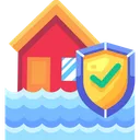 Free 홍수 보험  아이콘