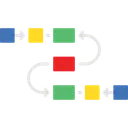 Free Flow Diagram Planning Scheme Icon