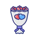 Free Flower Bouquet Love Valentine Icon