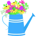 Free Flowers in water can  Icon